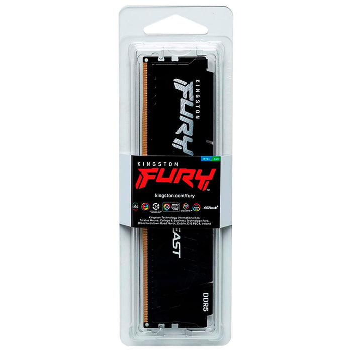 Memoria RAM DDR5 32GB 5600MT/s KINGSTON FURY BEAST 1x32GB Negro KF556C36BBE-32