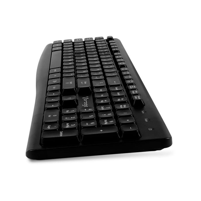 Teclado Inalambrico VORAGO Multimedia Negro KM-200-V2