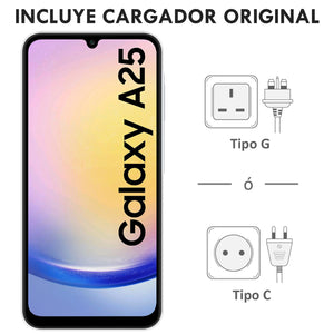 Celular SAMSUNG Galaxy A25 5G 8GB 256GB 6.5" 50MP Ligth Blue + Audifonos