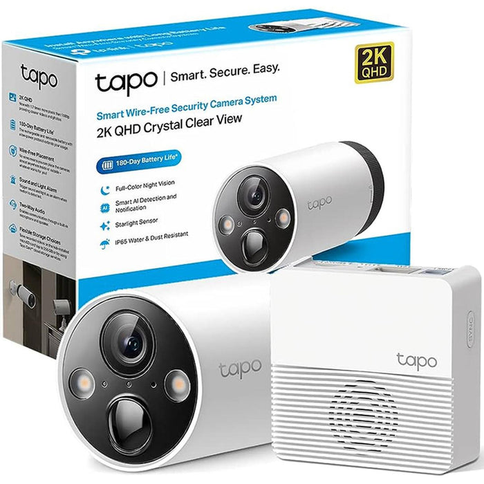 Camara de Seguridad WiFi TP-LINK Tapo C420S1 3MP Exterior 2K Quad HD 2.4GHz IP65