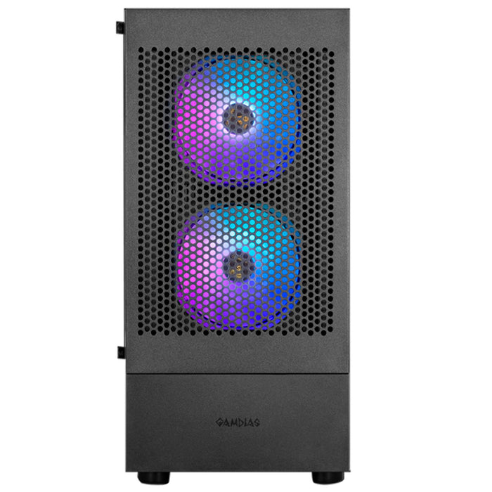 Gabinete Gamer GAMDIAS TALOS E3 MESH ATX 3 Fan Cristal templado