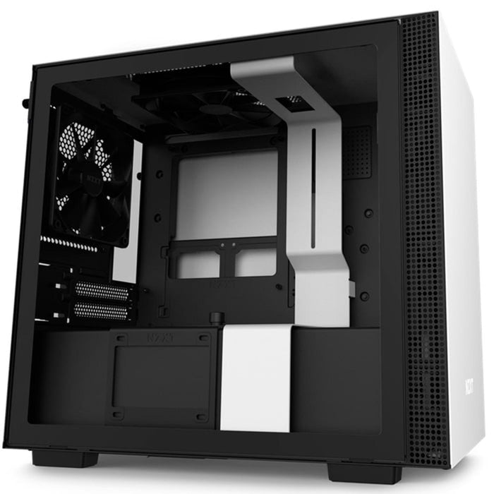 Gabinete Gamer NZXT H210i 2 Fan Cristal Templado RGB USB C Blanco Mini ITX