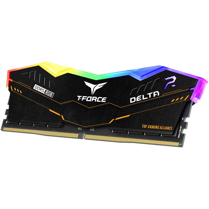 Memoria RAM DDR5 16GB 5600MT/s TEAMGROUP T-FORCE DELTA TUF GAMING ALLIANCE RGB 1x16GB Negro FF5D516G5600HC36B01