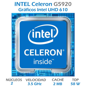 Procesador INTEL Celeron G5920 3.5GHZ Dual Core 1200 BX80701G5920