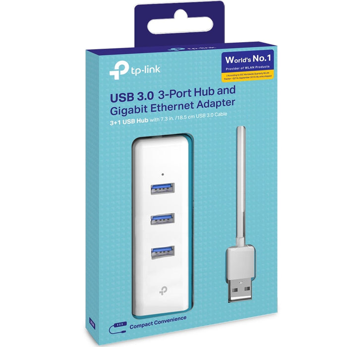 Hub TP-LINK UE330 3 Puertos USB 3.0 1 RJ45 1000Mbp/s