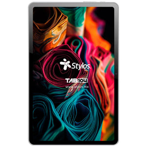 Tablet 10.4” STYLOS TAB104 Octa Core 4GB 128GB WiFi Android 13 Funda TPU USB-C Plata STTA1041S