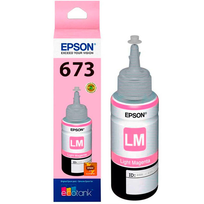 Botella Tinta EPSON T673 L800 L805 L810 L850 L1800 Magenta Light 70ml T673620-AL