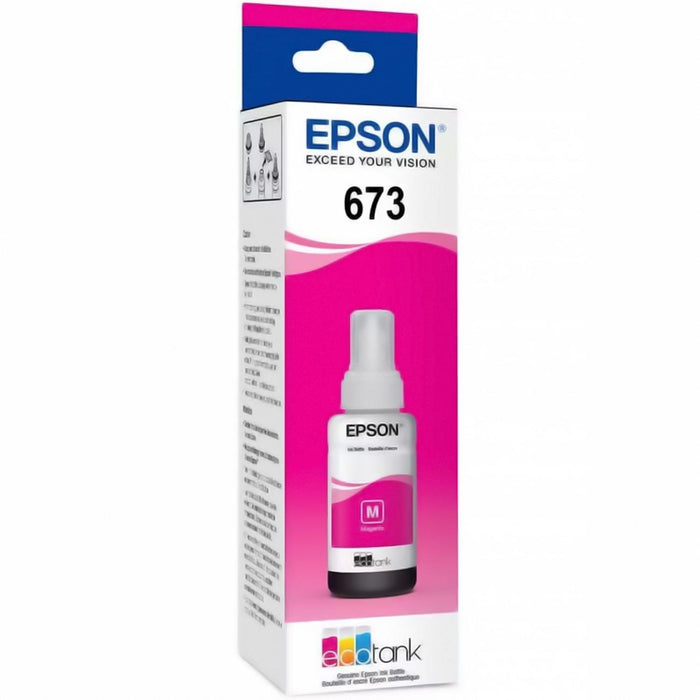 Botella Tinta EPSON T673 L800 L805 L810 L850 L1800 Magenta T673320-AL