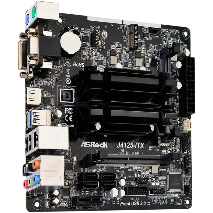 Tarjeta Madre ASROCK J4125-ITX Celeron J4125 2x DDR4 PCIe 2.0 Mini ITX