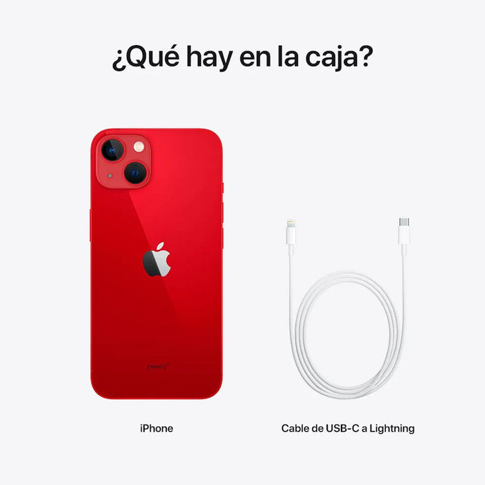 Celular APPLE iPhone 13 256GB OLED Retina XDR 6.1" Rojo Reacondicionado