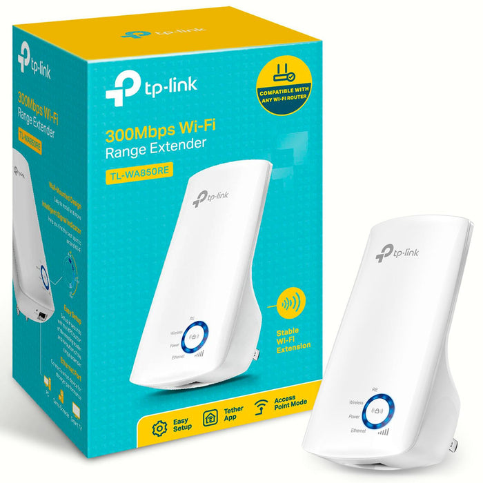 Repetidor Wifi TP-LINK TL-WA850RE inalambrico 2.4Ghz hasta 15 metros300Mbps