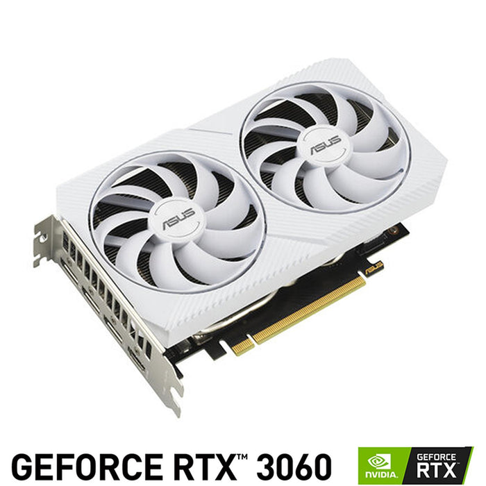 Tarjeta de Video ASUS Dual GeForce RTX 3060 White OC Edition 8GB GDDR6 DUAL-RTX3060-O8G-WHITE