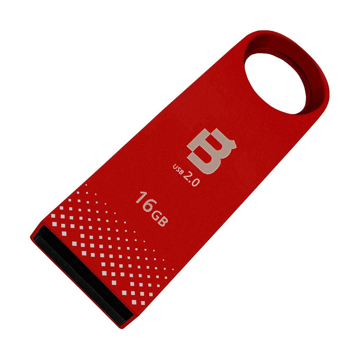 Memoria USB 16GB BLACKPCS MU2108 2.0 Metalica Rojo MU2108R-16