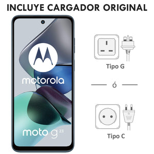 Celular MOTOROLA Moto G23 8GB 128GB 6.5" HD+ 90 Hz 50 MP Azul + Audifonos Internacional