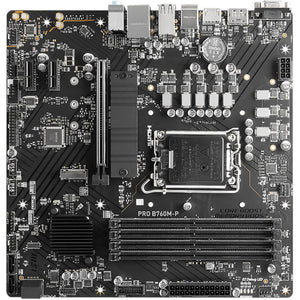 Tarjeta Madre MSI PRO B760M-P LGA1700 4x DDR5 2x M.2 PCIe 4.0 USB-C Micro ATX