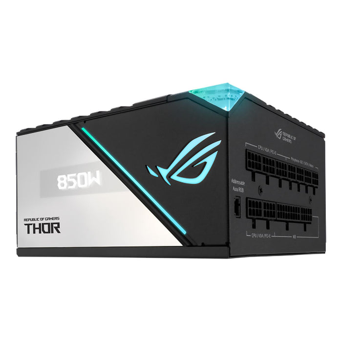 Fuente de Poder PC 850W Gamer ASUS ROG THOR 80 Plus Platinum RGB Modular ROG-THOR-850P2-GAMING