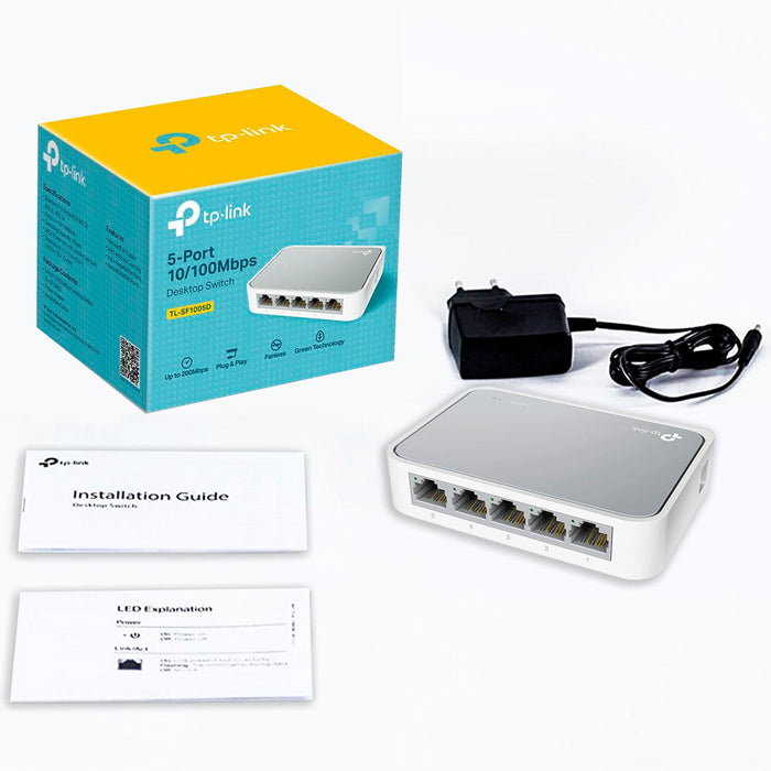 Switch TP-LINK TL-SF1005D 5 Puertos Fast Ethernet 10/100Mbps