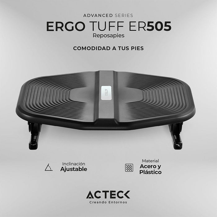 Reposapies de escritorio de oficina ACTECK ERGO TUFF ER505 Ajustable Inclinacion AC-937313