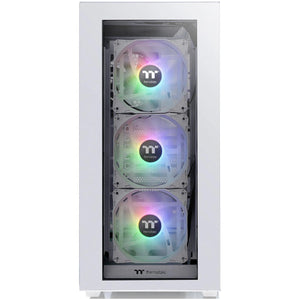 Gabinete Gamer THERMALTAKE Divider 300 TG ARGB ATX Media Torre 4 Fan Cristal Templado USB-C Blanco