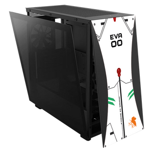 Gabinete Gamer XTREME PC GAMING Evangelion Edition Media Torre ATX 2 Fan USB-C Cristal Templado Negro