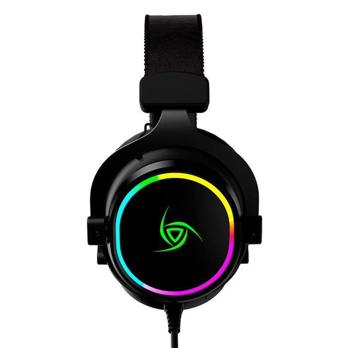 Audifonos Diadema Gamer VSG SINGULARITY BLACK alambricos 7.1 Microfono USB RGB VG-HP726-BLK