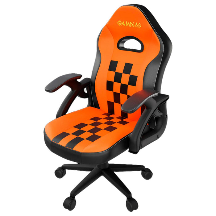 Silla Gamer GAMDIAS ZELUS E2 MINI Ergonomica 90kg Negro/Naranja