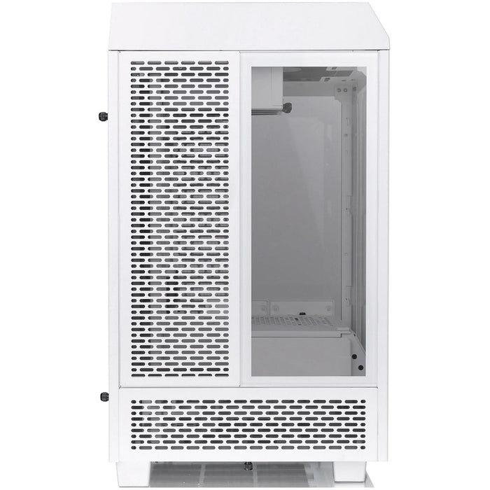 Gabinete Gamer THERMALTAKE The Tower 100 Mini ITX Mini Torre 2 Fan Cristal Templado USB-C Blanco