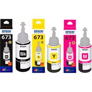 Kit 6 Botellas Tinta EPSON T673 Color L800 L805 L810 L850 L1800