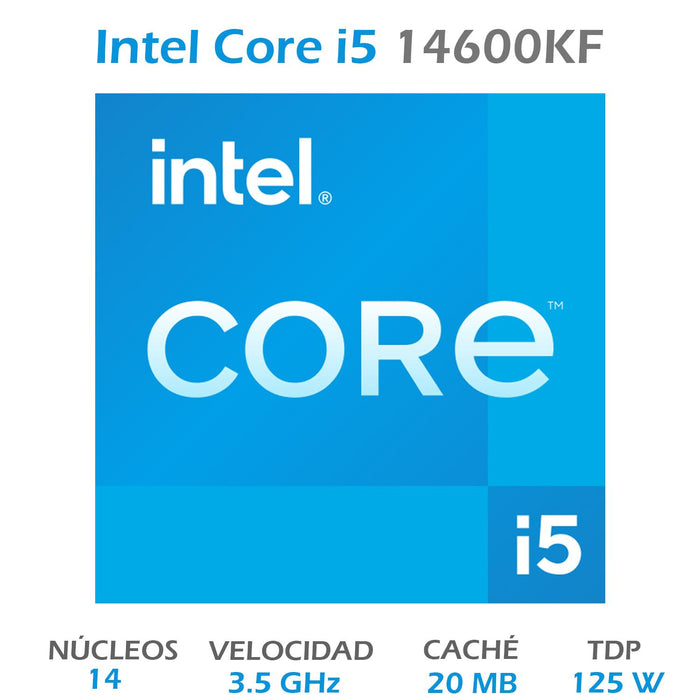 Procesador INTEL Core i5 14600KF 3.5GHz 14 Core LGA1700 BX8071514600KF