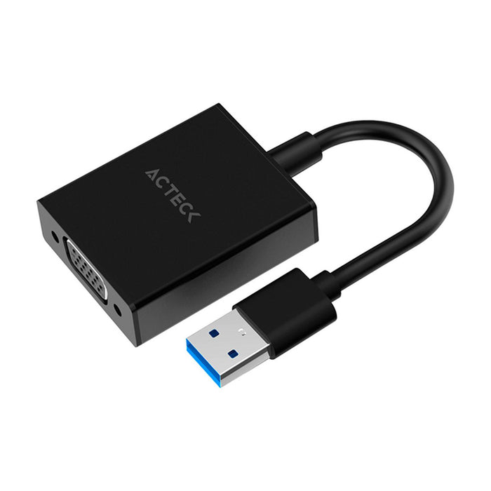 Adaptador convertidor ACTECK SHIFT PLUS AV410 USB a VGA Negro AC-937108