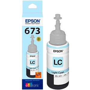 Botella Tinta EPSON T673 L800 L805 L810 L850 L1800 Cyan Light 70ml T673520-AL
