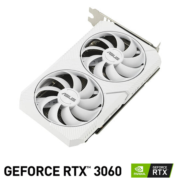 Tarjeta de Video ASUS Dual GeForce RTX 3060 White OC Edition 8GB GDDR6 DUAL-RTX3060-O8G-WHITE