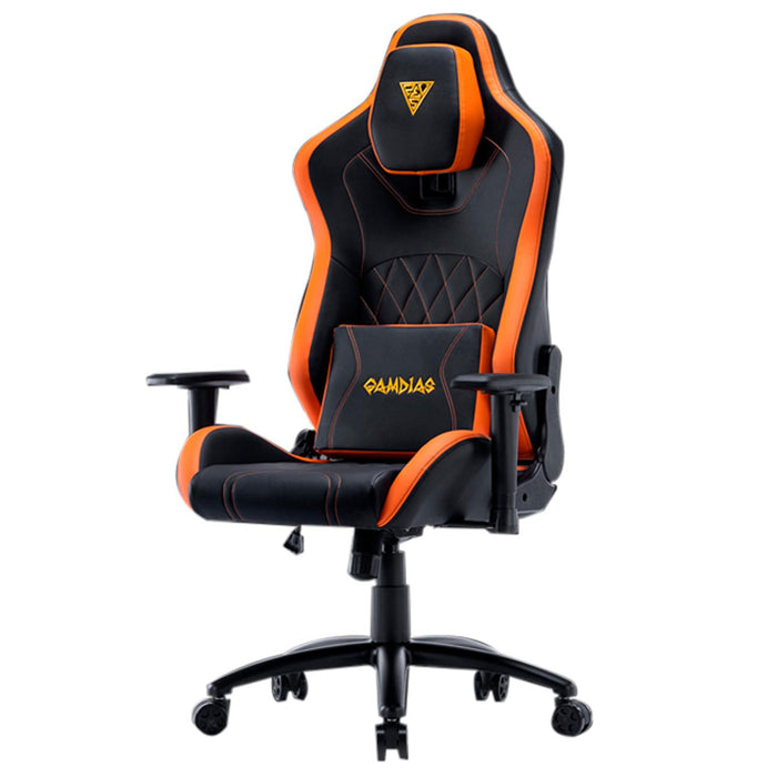 Silla Gamer GAMDIAS ZELUS M3 Ergonomica Reclinable 140kg Negro/Naranja