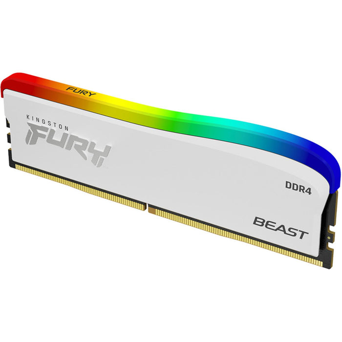 Memoria RAM DDR4 16GB 3600MHz KINGSTON FURY BEAST RGB SE 1x16GB Blanco KF436C18BWA/16