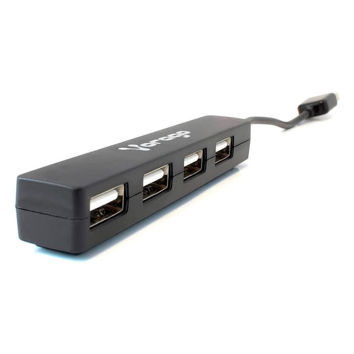 Hub VORAGO USB Concentrador 4 Ptos Negro HU-100