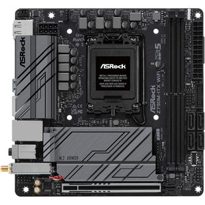 Tarjeta Madre ASROCK Z790M-ITX WIFI LGA 1700 2x DDR5 2x M.2 PCIe 5.0 USB-C WIFI 6E BT 5.3 Mini ITX