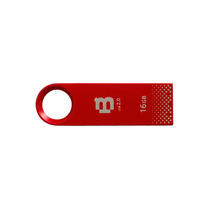 Memoria USB 16GB BLACKPCS MU2108 2.0 Metalica Rojo MU2108R-16