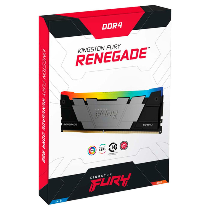 Memoria RAM DDR4 16GB 3200MHz KINGSTON FURY RENEGADE RGB 1x16GB Negro KF432C16RB12A/16