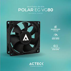 Ventilador para PC Polar EG VG120 120 mm / Silencioso + 12v + 1200rpm