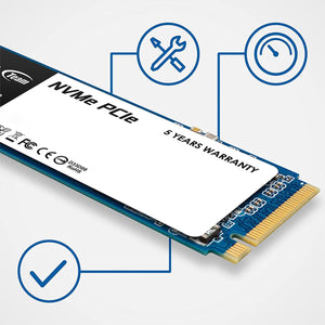 Unidad de Estado Solido SSD M.2 512GB TEAMGROUP T-Force NVMe PCIe 3.0 1700/1400 MB/s TM8FP6512G0C101