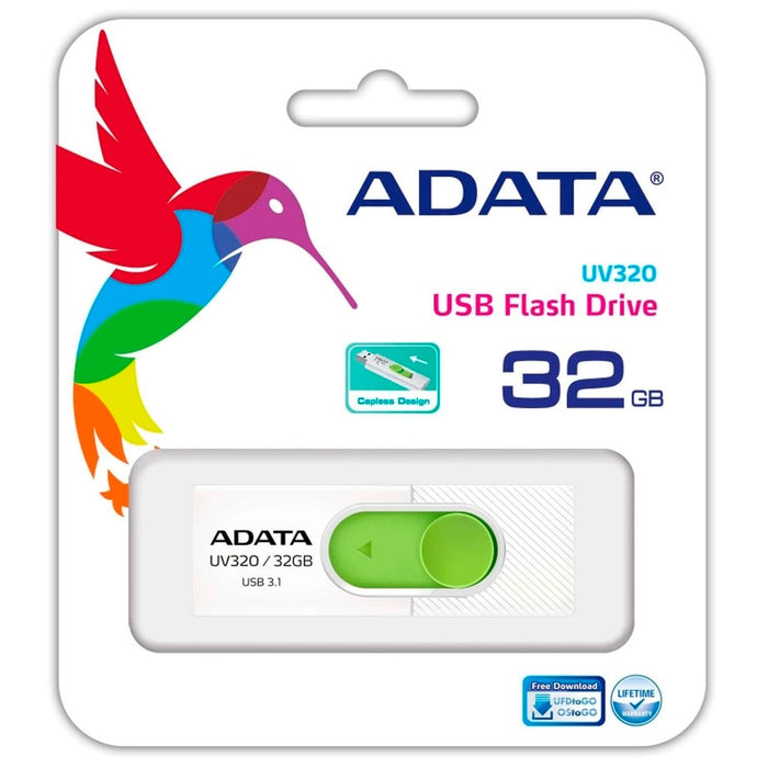 Memoria USB 32GB 3.1 ADATA UV320 Retractil Flash Drive AUV320-32G-RWHGN