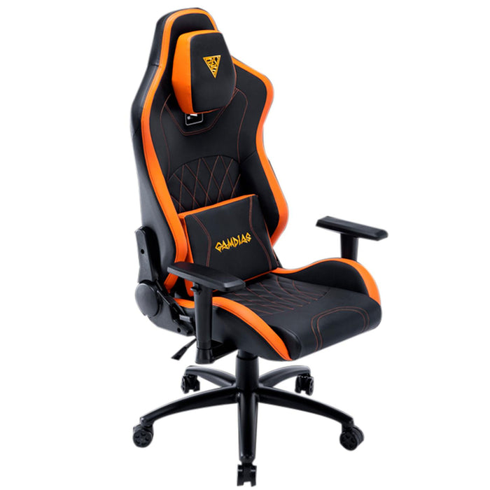 Silla Gamer GAMDIAS ZELUS M3 Ergonomica Reclinable 140kg Negro/Naranja