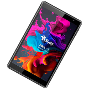 Tablet 8” STYLOS Taris V2 Quad Core 2GB 32GB WiFi Android 11 Funda TPU USB-C Negro STTA81B