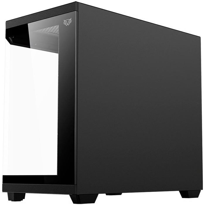 Gabinete Gamer BALAM RUSH TANK MASTER 9600 TB ATX Media Torre 4 Fan ARGB Cristal Templado Sin Bordes USB-C Negro BR-938679