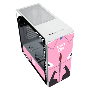 Gabinete Gamer XTREME PC GAMING Evangelion 08 Edition Media Torre ATX 2 Fan Cristal Templado