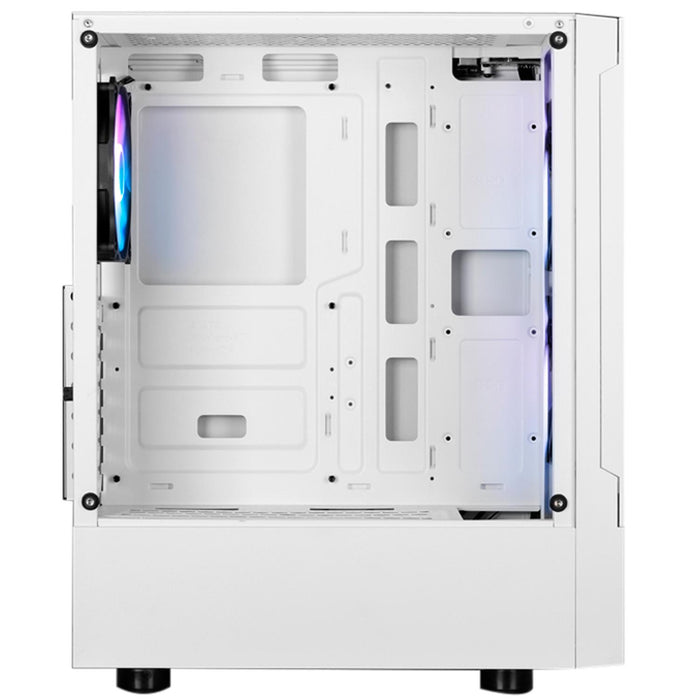 Gabinete Gamer GAMDIAS TALOS E3 MESH WH ATX 3 Fan Cristal templado Blanco