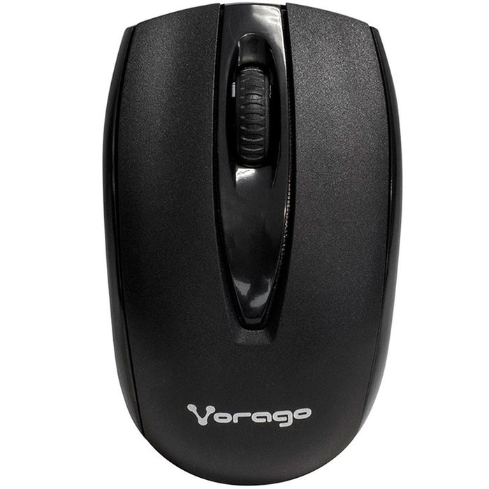 Kit Teclado y Mouse Inalambrico VORAGO KM-304 Multimedia USB Negro