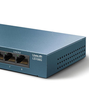 Switch TP-LINK LS108G 8 Puertos LiteWave Gigabit Ethernet 10/100/1000Mbps