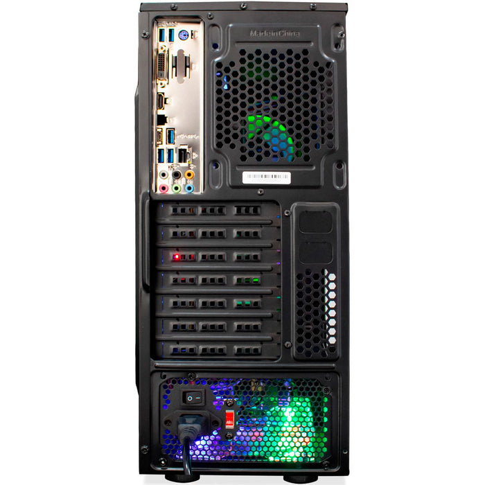 Gabinete Gamer BALAM RUSH DRAGONFLY ATX 4 Fan Cristal Templado RGB