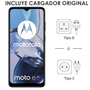 Celular MOTOROLA Moto E22 4GB 64GB 6.5 HD+ LCD 90Hz Doble Camara 16MP